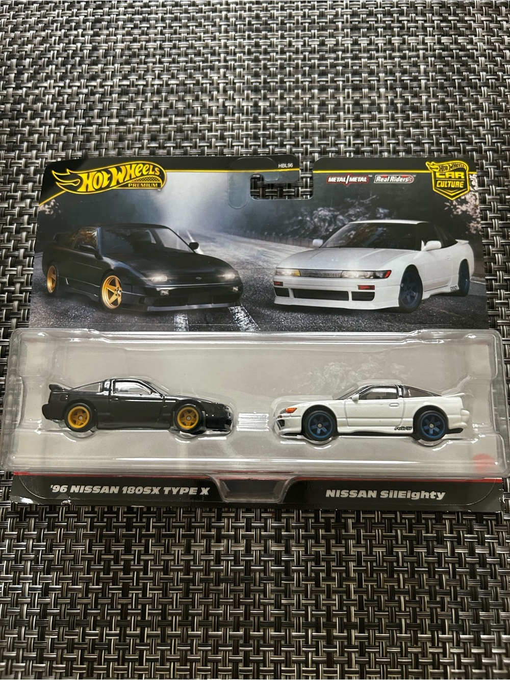 Hot wheels 2-Pack: Black '96 Nissan 180SX Type X & White Nissan SilEighty